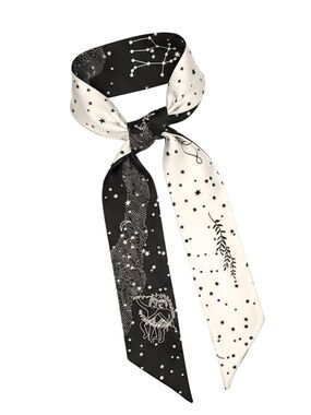 GEMINI Purse Scarf Silk Hair Scarf for Handbags – A Double-Sided Scarves